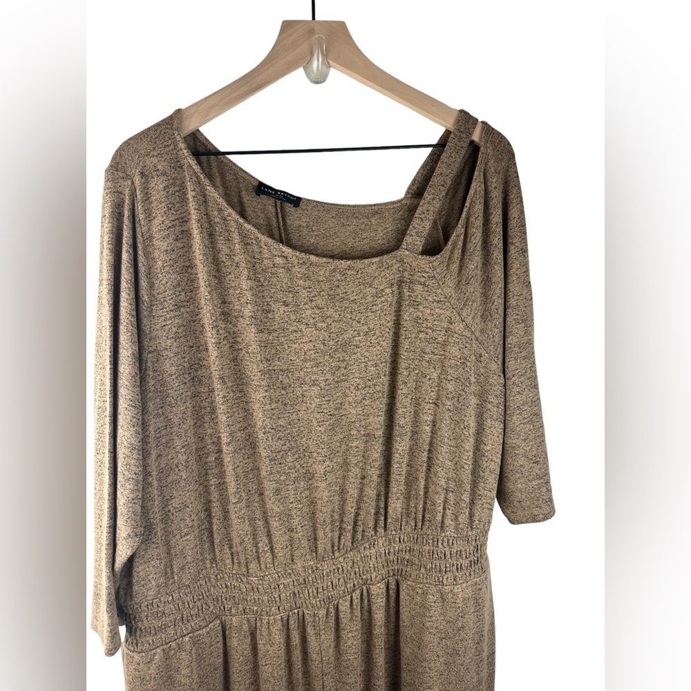 Lane Bryant One-Shoulder Smocked Waist Hacci Knit Sweater Jumpsuit Sz 22/44 Plus - Picture 5 of 11